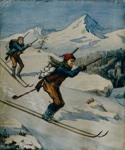 Bird hunters (oil on canvas)