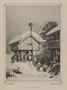 插图取自 Asbjørnsen, P.Chr. 在《图纸》中制作的挪威一书。 由 Chr. Tønsberg 出版 (no, 1848) 作者 阿道夫·泰德曼德