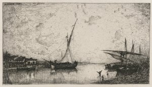 马蒂格运河（Canal aux Martigues），1872年。