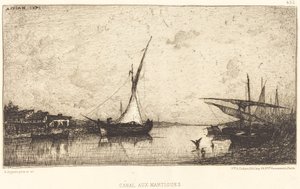 码头运河（Canal aux Martiques 作者 阿道夫·阿皮安