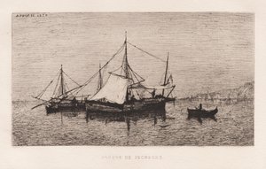 渔船/沿海航运船（意大利海岸）（Barque de Pecheurs/Barque de Cabotage (Côtes d