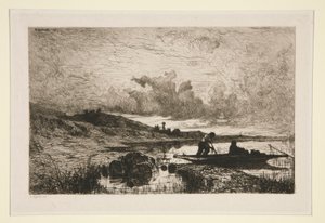Un Soir, Bords du Rhone a Rix 作者 阿道夫·阿皮安