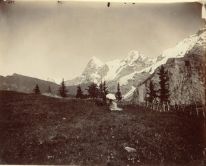 风景，瑞士，约1860年。 作者 阿道夫·布劳恩（Adolphe Braun）