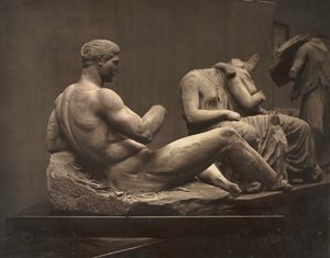 帕台农神庙的雕塑，大英博物馆，c。 1870年代。
