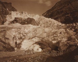 瑞士。格林德瓦（Grindelwald），上冰川（Lutschine的来历），1875-1877年。 作者 阿道夫·布劳恩（Adolphe Braun）