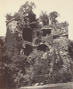 爆炸的塔楼，海德堡城堡，约1865年。 作者 阿道夫·布劳恩（Adolphe Braun）