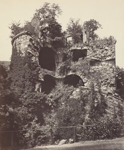 爆炸塔，海德堡城堡，约 1865 年（照片1865 年（照片） 作者 阿道夫·布劳恩（Adolphe Braun）