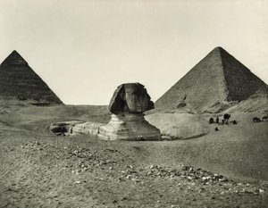 狮身人面像和金字塔 作者 阿道夫·布劳恩（Adolphe Braun）