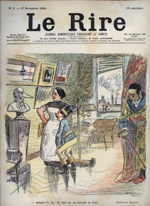 亚里士多德说过。笑声是灵魂的秩序--阿道夫-维莱特（1857-1926）为11月17日的 "笑声 "所画的画。