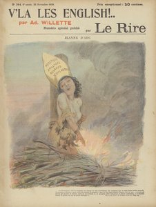 圣女贞德，笑声的插图 作者 Adolphe Leon Willette