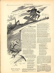 英国《信使报》，黑白讽刺画 作者 阿道夫·莱昂·威莱特