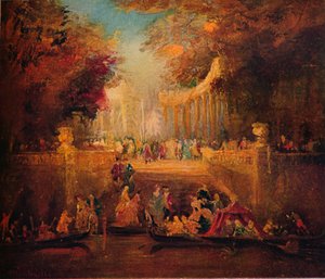 尚特·尚佩特（Fete Champetre），c1870 作者 阿道夫·约瑟夫·托马斯·蒙蒂切利