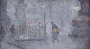 艾伯特广场雕像底座研究，约 1910 年（船上油画）