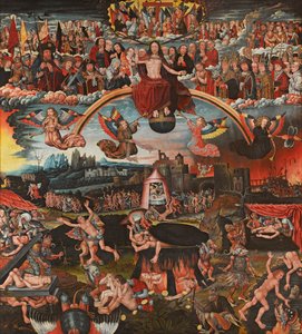 最后的审判》，1526年。 作者 Adriaan Moreels 和 Pieter Van Boven