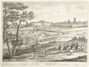 Bethune 景观（左页）
Veuë de la Ville de Bethune en Artois（物体上的标题）