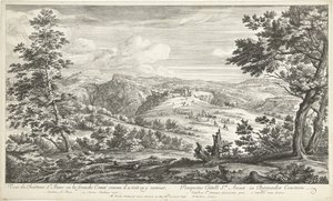 Gezicht op het kasteel van Sainte Anne
Veuë du chasteau Ste.