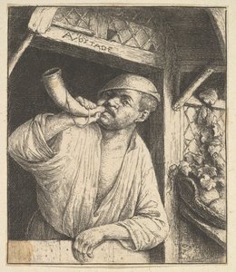 贝克吹牛号，1610-185。 作者 阿德里亚恩·扬斯（Adriaen Jansz）。范·奥斯塔德