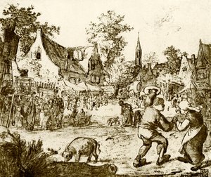 荷兰游乐场 作者 阿德里亚恩·扬斯（Adriaen Jansz）。范·奥斯塔德