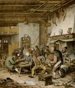 荷兰农民小酒馆 作者 阿德里亚恩·扬斯（Adriaen Jansz）。范·奥斯塔德