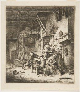 农民家庭 作者 阿德里亚恩·扬斯（Adriaen Jansz）。范·奥斯塔德