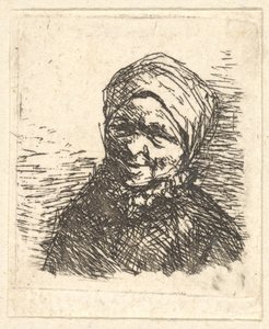 农民妇女，1610-185。 作者 阿德里亚恩·扬斯（Adriaen Jansz）。范·奥斯塔德