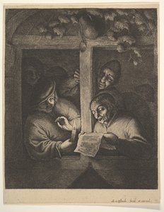 窗户上的歌手，1610-185。 作者 阿德里亚恩·扬斯（Adriaen Jansz）。范·奥斯塔德