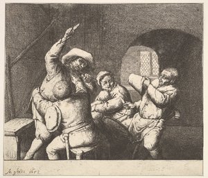 刀推力，1610-85。 作者 阿德里亚恩·扬斯（Adriaen Jansz）。范·奥斯塔德