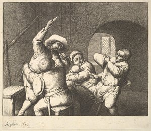 刀推力，1610-85。 作者 阿德里亚恩·扬斯（Adriaen Jansz）。范·奥斯塔德