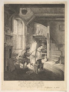 画家，十七世纪。 作者 阿德里亚恩·扬斯（Adriaen Jansz）。范·奥斯塔德