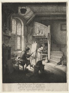 画家工作室。 作者 阿德里亚恩·扬斯（Adriaen Jansz）。范·奥斯塔德