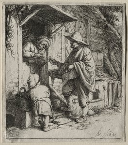 眼镜销售商。 作者 阿德里亚恩·扬斯（Adriaen Jansz）。范·奥斯塔德