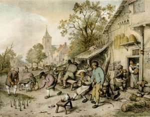 保龄球 作者 阿德里亚恩·扬斯（Adriaen Jansz）。范·奥斯塔德