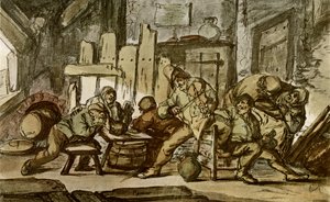 乡村小酒馆里的农民音乐家 作者 阿德里亚恩·扬斯（Adriaen Jansz）。范·奥斯塔德