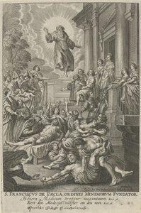 H.保拉的圣方济各医治病人
S.弗朗西斯-德-保拉，Ordinis Minimorum Fundator（物品上的标题）
