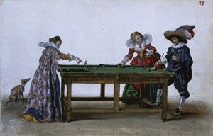 台球游戏，大约1620年至1625年