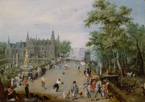 Jeu de Paume乡村宫殿前，约1614年