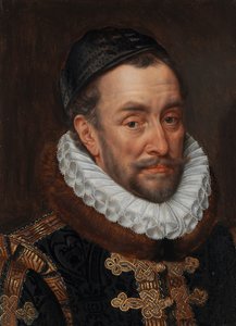 奥兰治亲王威廉一世的肖像 威廉一世 (1533-84)，奥兰治亲王，被称为“沉默者威廉”