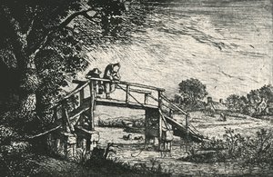 钓鱼者，1906年。 作者 阿德里亚恩·扬斯（Adriaen Jansz）。范·奥斯塔德