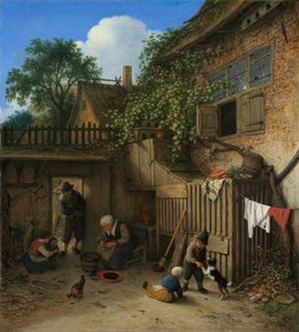 小屋的门廊