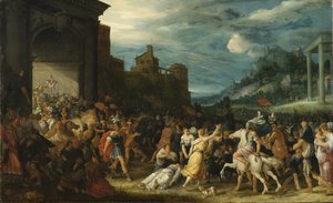 Les Horace entrent dans Rome - The Horatii Entering Rome，Stalbemt, Adriaen, van (1580-1662)。 木头上的油。 尺寸：67x109 厘米。 斯德哥尔摩国家博物馆