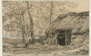 林中小屋或羊圈 作者 阿德里亚恩·范·德·韦尔德