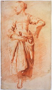 1670年代初期，穿着农服的女人