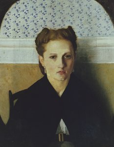 艺术家妻子的肖像（布面油画）