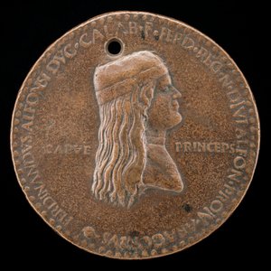 阿拉贡的斐迪南二世，死于1496年，卡普亚王子和那不勒斯国王1495年[obv]，1494年或之前。