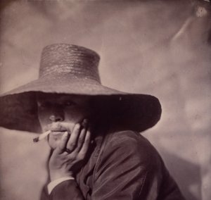 [自画像]，约1855年。