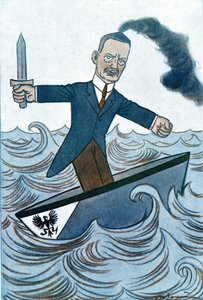 威廉-库诺（Wilhelm Cuno，1876-1933 年）的漫画。阿德里安-巴雷尔（1877-1931 年）的绘画，选自《幻想曲 作者 阿德里安·巴雷尔