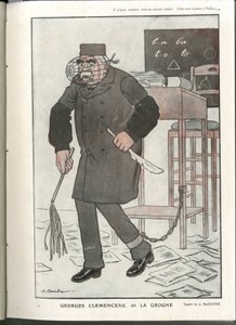 A Barrere（1874-1931）在 "Fantasio "中的插图，16年5月1日 - 乔治-克莱蒙梭，dit La Grogne - 14-18年战争，审查制度 - 克莱蒙梭乔治 作者 Adrien Barrere
