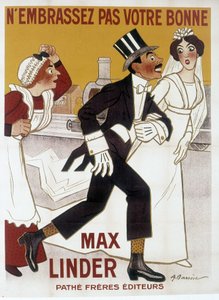 Max Linder 的海报，生病了。 巴雷尔
