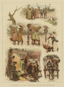 欧洲大陆度假，内陆游览（chromolitho）