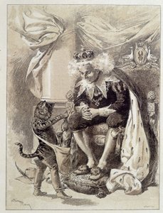 Le Chat Bottté - 载于Charles Perrault的 "Les Contes de Fées"，由Adrien Marie插图 作者 艾德里安·伊曼纽尔·玛丽
